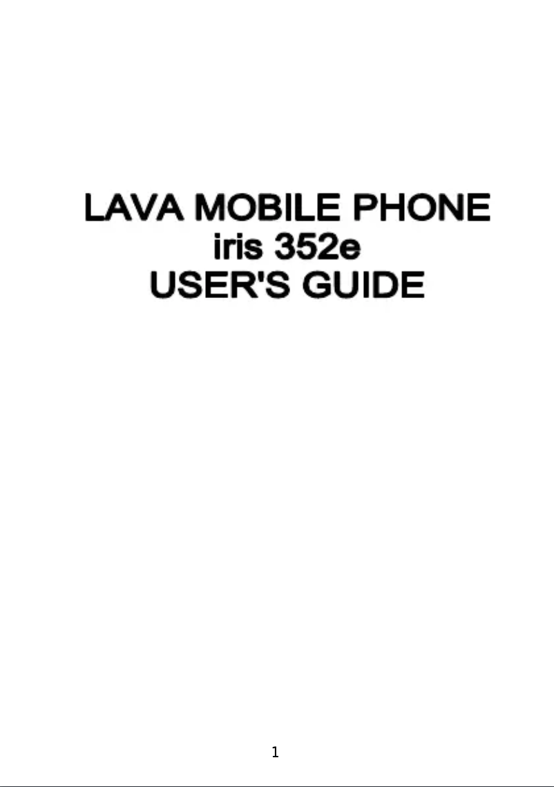 Page 1 de la notice Manuel utilisateur Lava Iris 352e