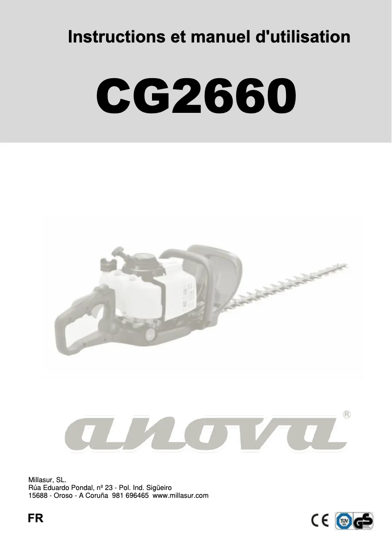 Página 1 del manual Manual de usuario Anova CG2660