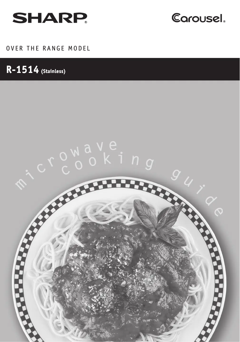 Page 1 de la notice Manuel utilisateur Sharp R1514TY