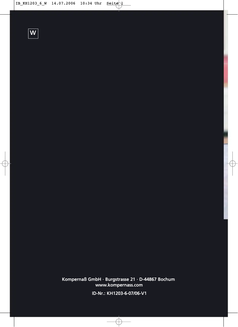 Página 1 del manual Manual de usuario Bifinett KH 1203