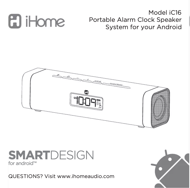 Page 1 de la notice Manuel utilisateur iHome iC16