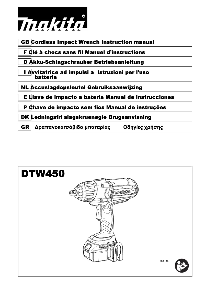 Page n°1 - Manuel utilisateur Makita DTW450