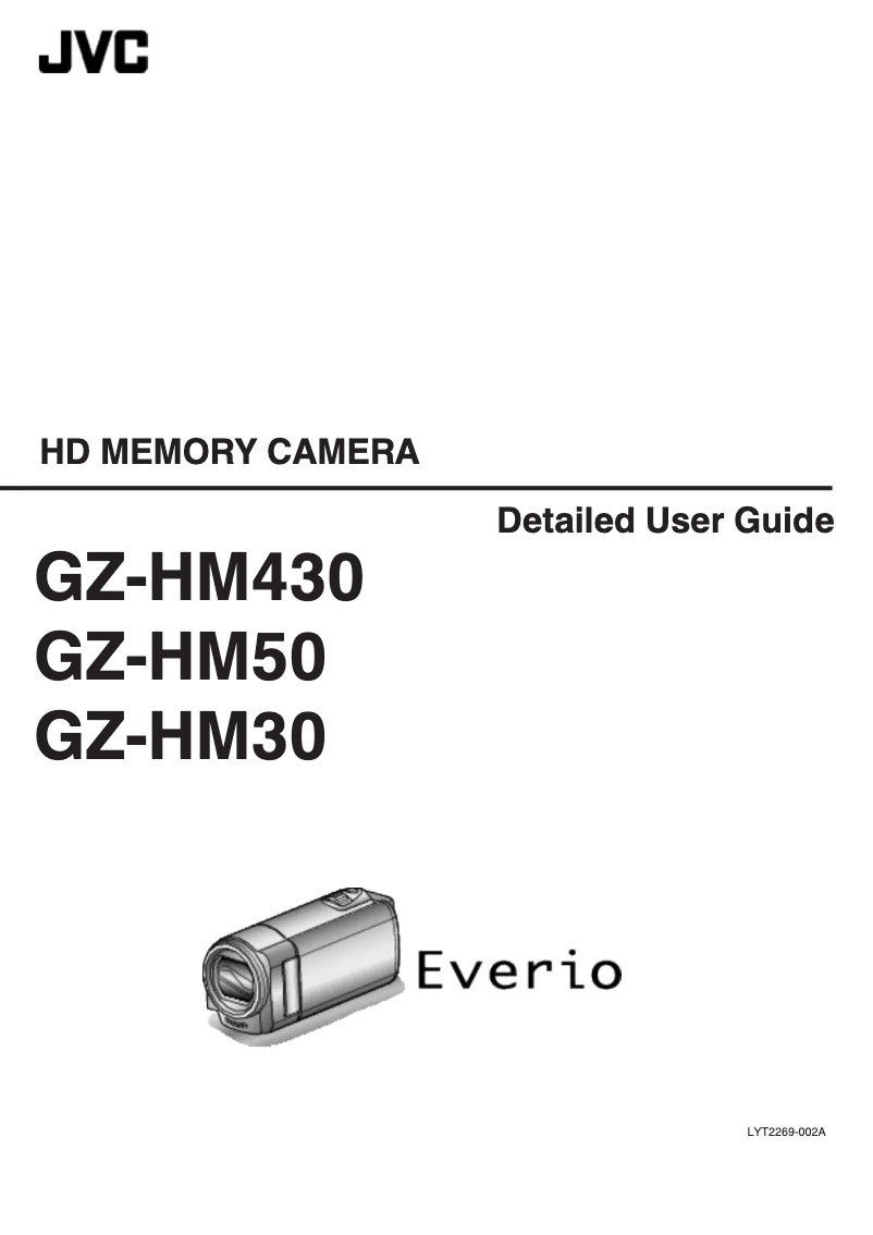 Page n°1 - Manuel utilisateur JVC GZ-HM50