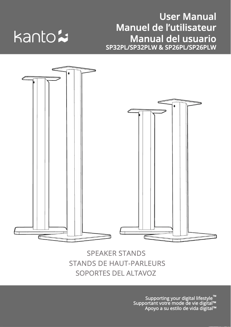 Page 1 de la notice Manuel utilisateur Kanto SP32PL