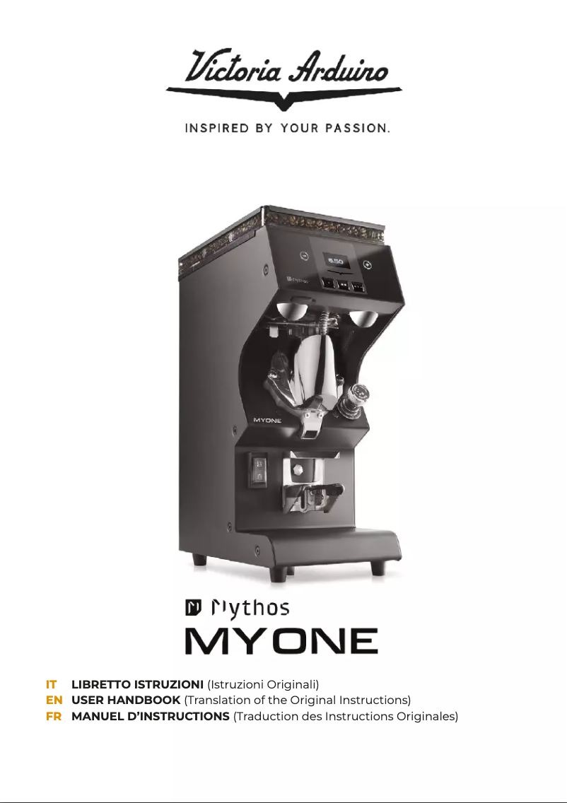 Page n°1 - Manuel utilisateur Victoria Arduino Mythos MyOne