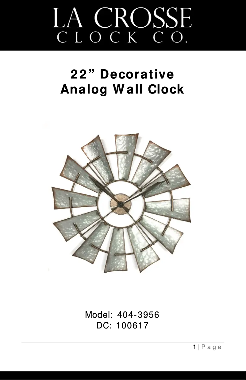 Image de la première page du manuel de l'appareil 404-3956