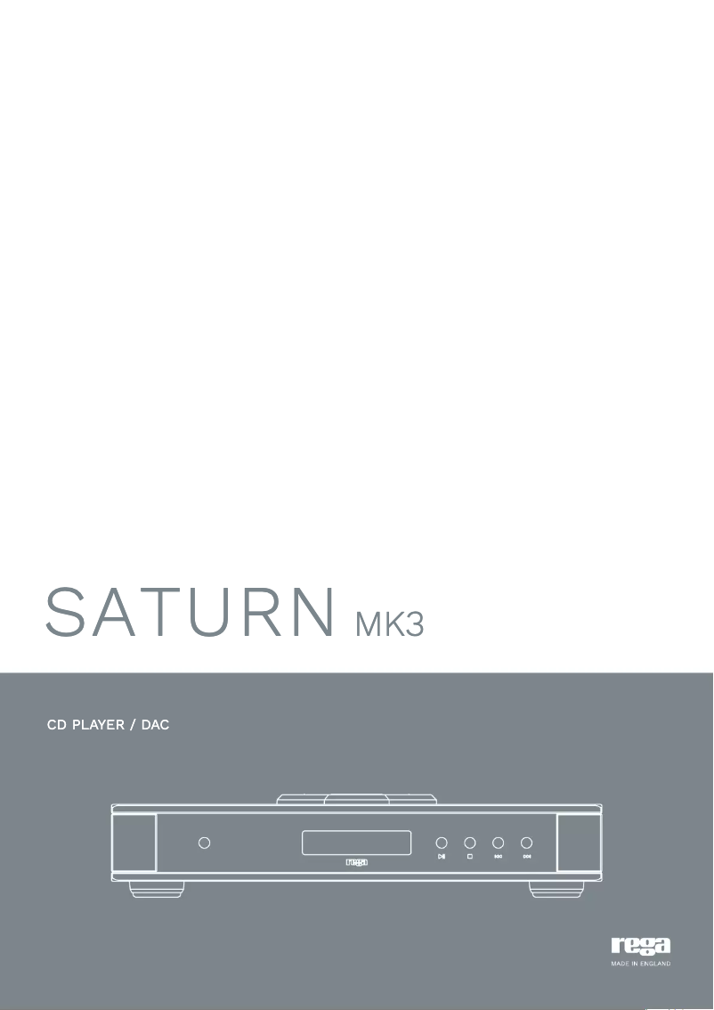 Image de la première page du manuel de l'appareil Saturn MK3