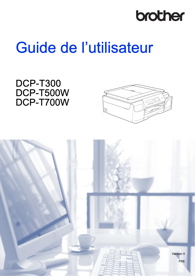 Image de la première page du manuel de l'appareil DCP-T300