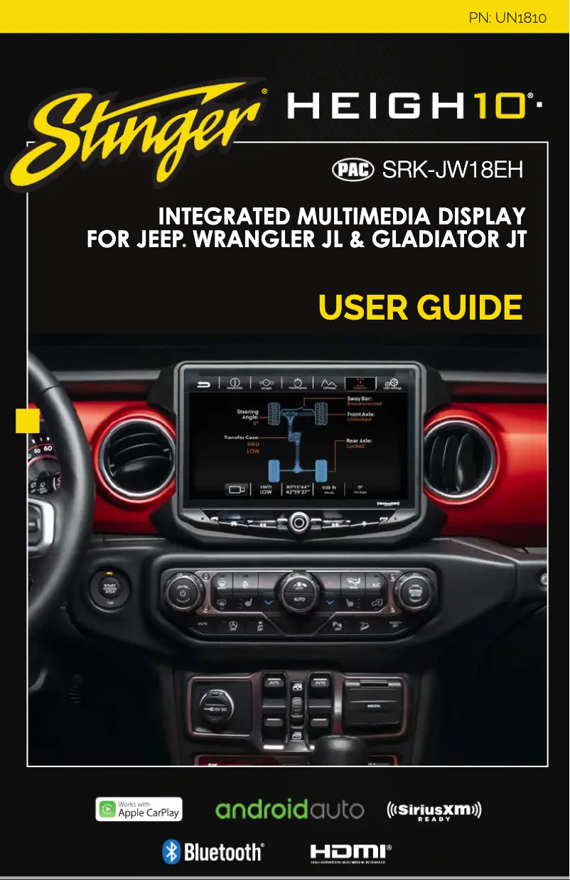 Page n°1 - Manuel utilisateur Stinger RB10JW18B