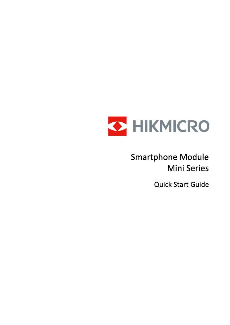 Page n°1 - Manuel utilisateur Hikmicro Mini 2 Plus