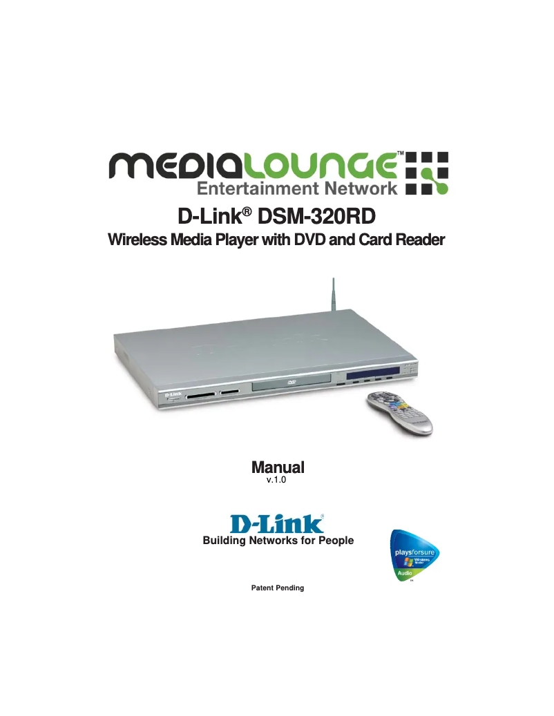 Página 1 del manual Manual de usuario D-Link DSM-320RD