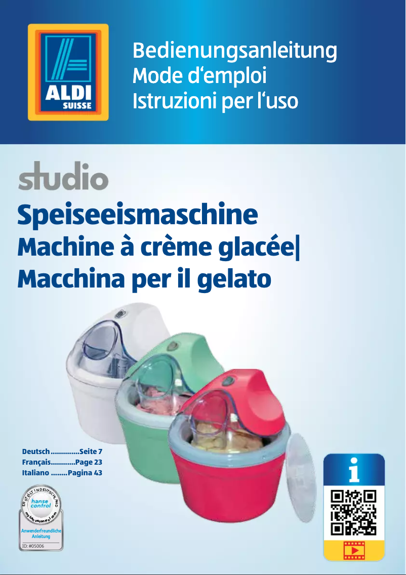 Image de la première page du manuel de l'appareil IM-201