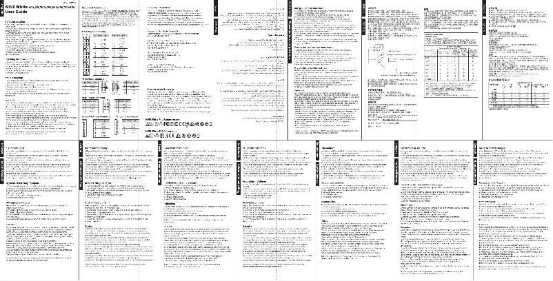 Image de la première page du manuel de l'appareil MWE White 450