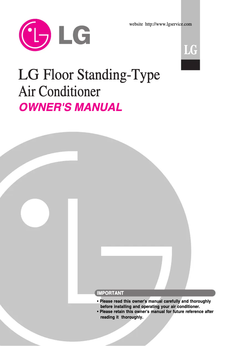 Page n°1 - Manuel utilisateur LG HP-C508TA0