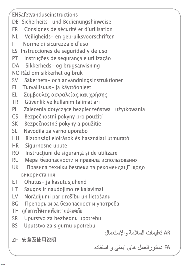 Page 1 de la notice Instructions de sécurité Rowenta Silence Steam Pro DG9268