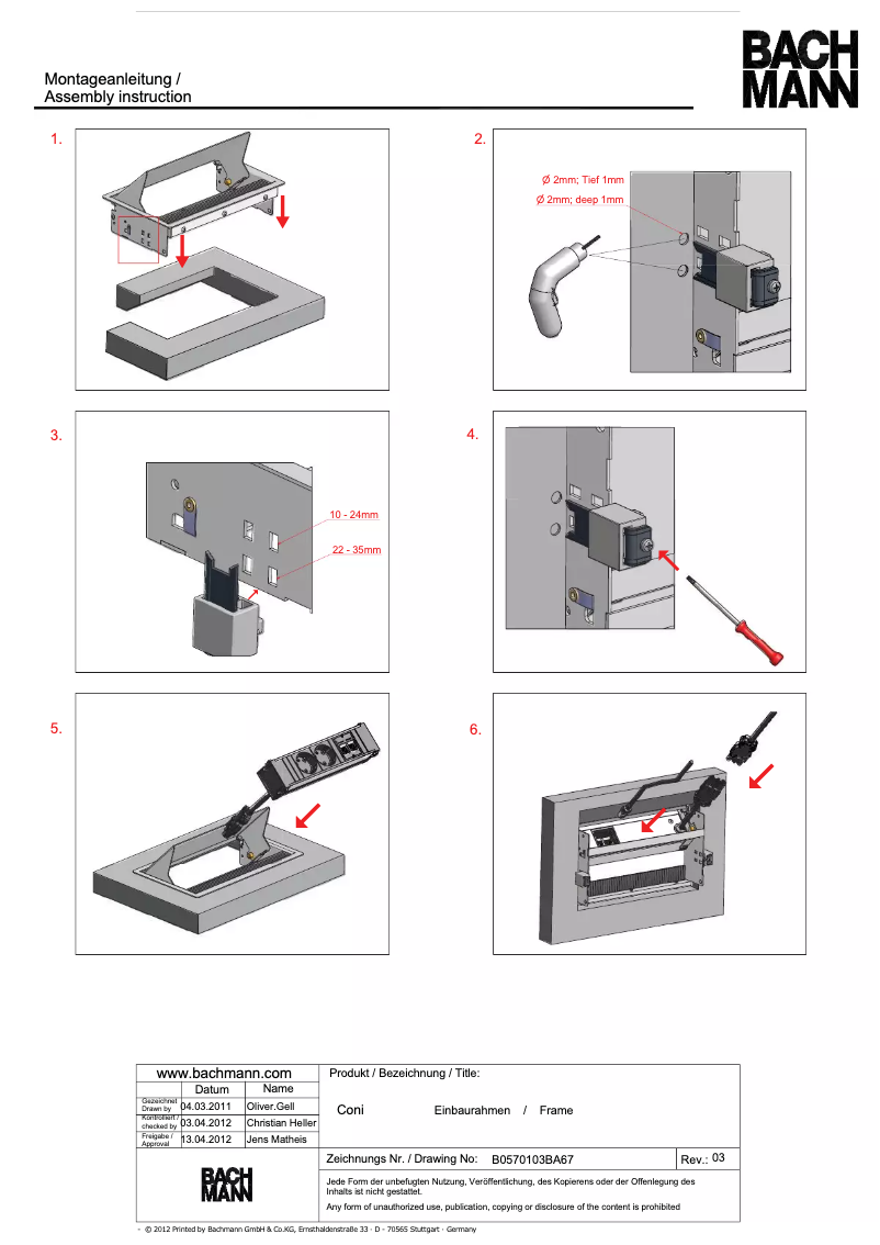 Page n°1 - Manuel utilisateur Bachmann 912.0167