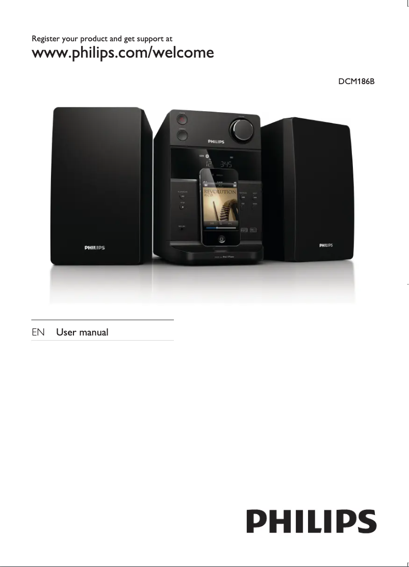 Page n°1 - Mode d'emploi Philips DCM186B