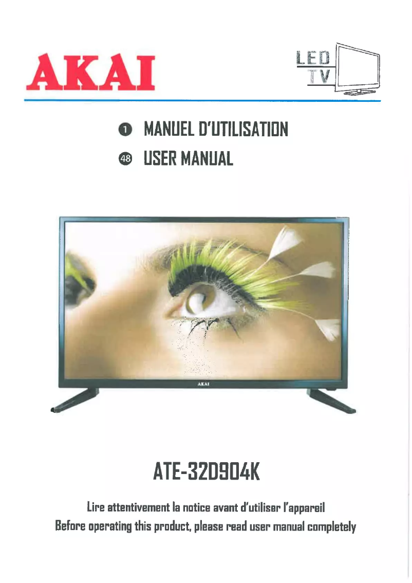 Image de la première page du manuel de l'appareil ATE-32D904K