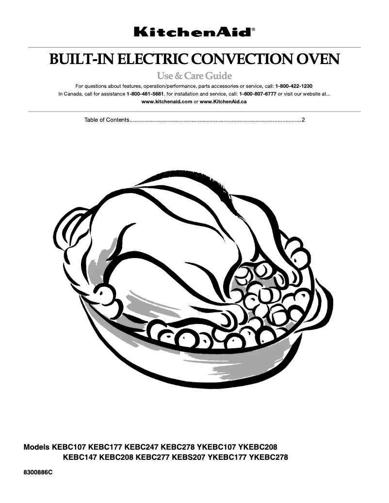 Image de la première page du manuel de l'appareil KEBC107KSS