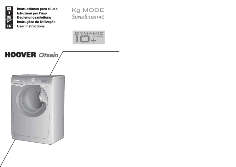 Página 1 del manual Manual de usuario Otsein-Hoover DST 10146P-37