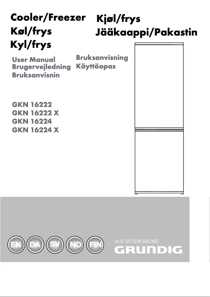 Image de la première page du manuel de l'appareil GKN 16224