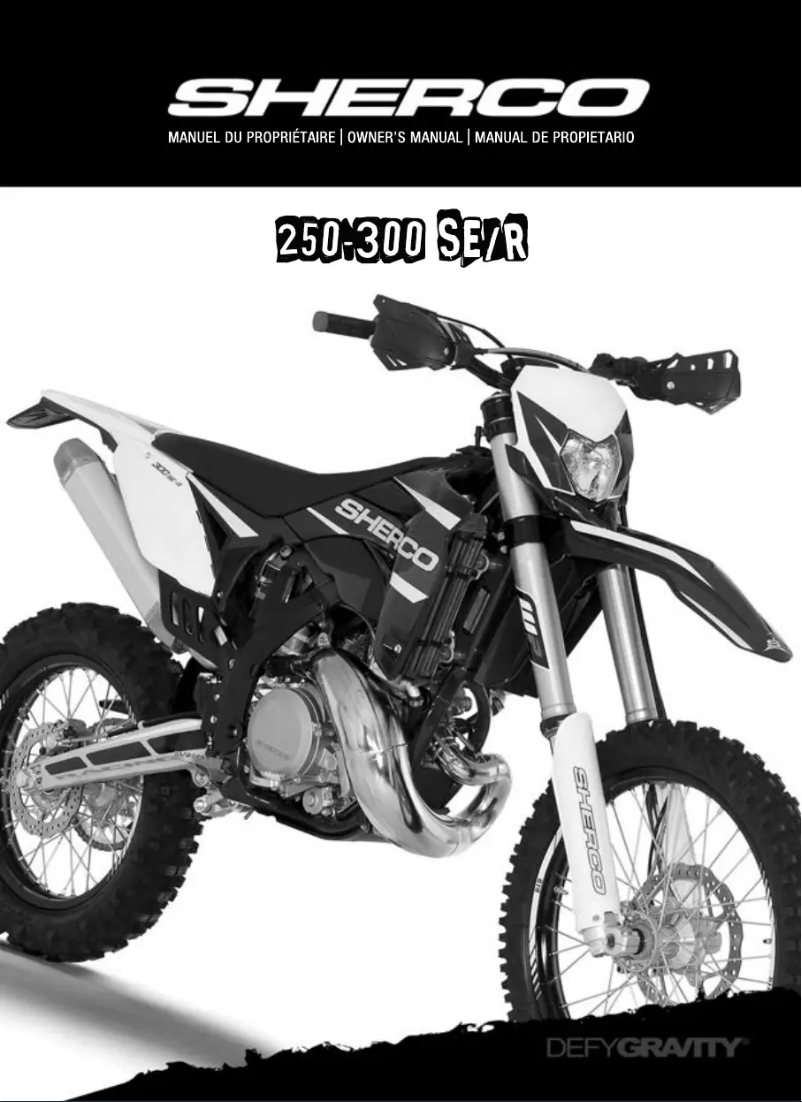 Image de la première page du manuel de l'appareil 300 SE-R (2016)