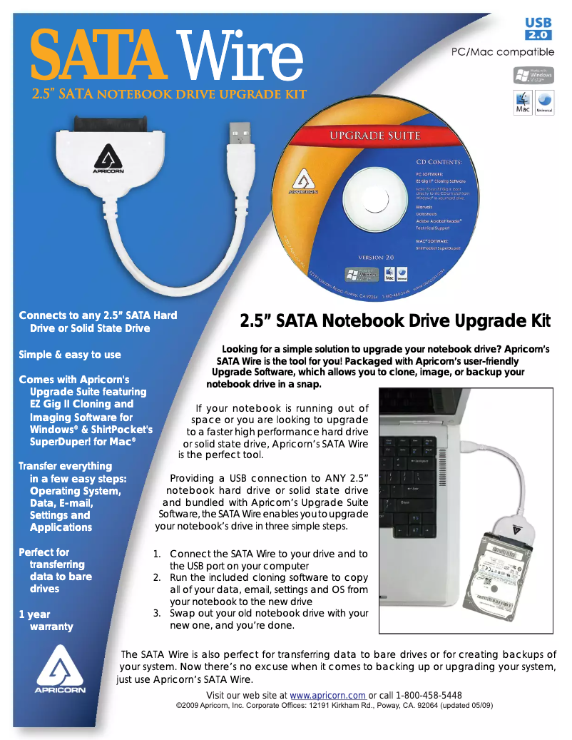 Image de la première page du manuel de l'appareil ASW-USB-25