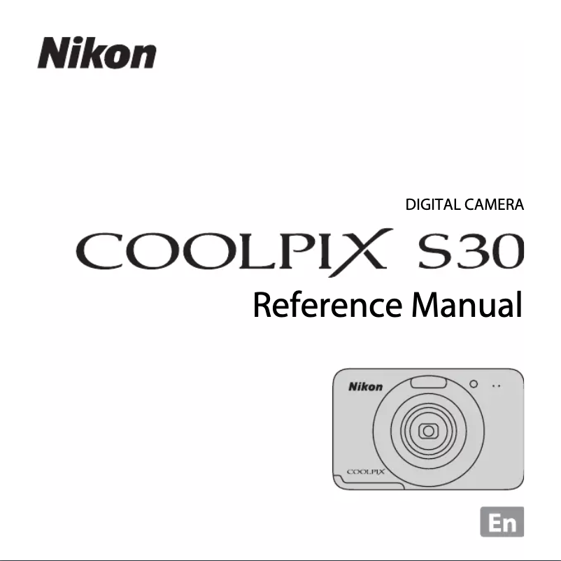 Page n°1 - Manuel utilisateur Nikon Coolpix S30