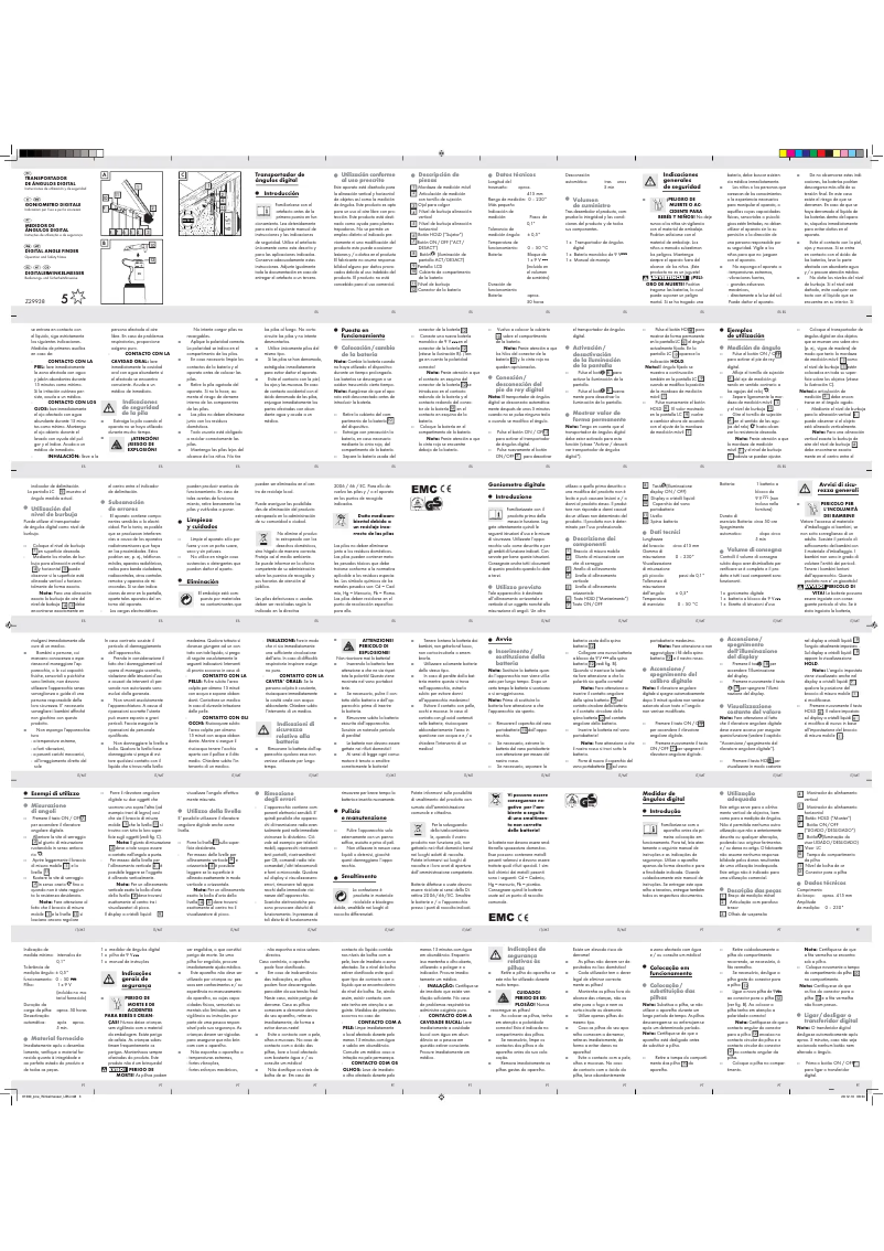 Page 1 de la notice Manuel utilisateur Powerfix Z29938