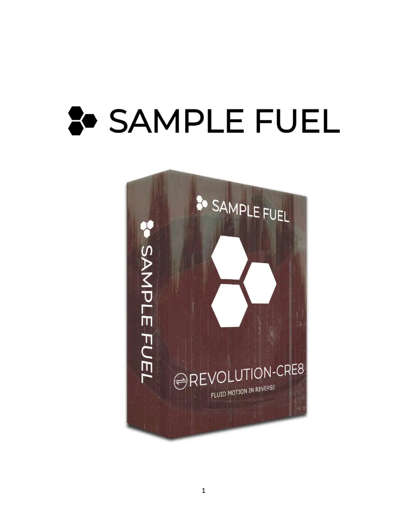 Image de la première page du manuel de l'appareil Revolution-CRE8