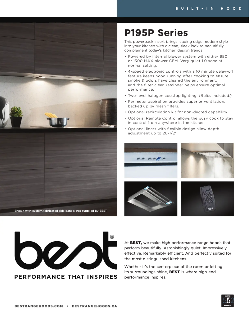 Image de la première page du manuel de l'appareil P195P2M70SB