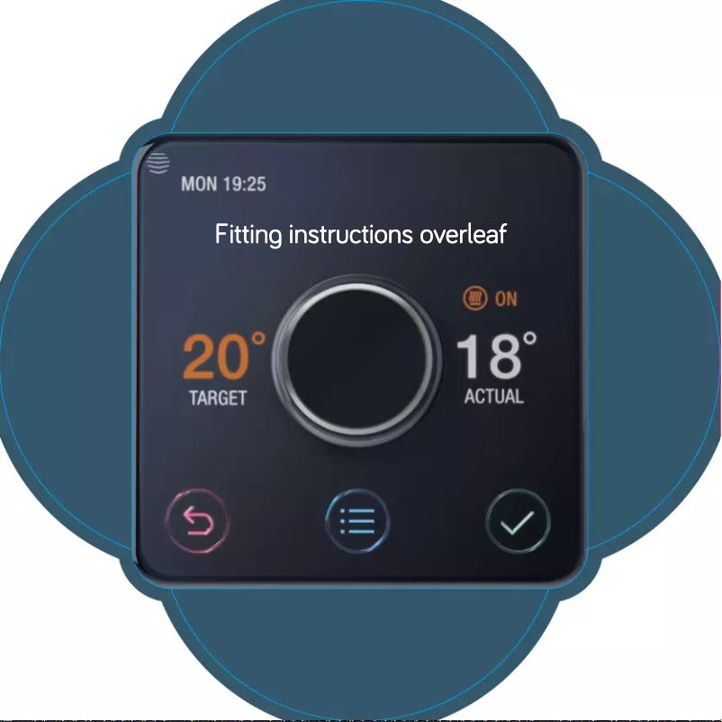 Page 1 de la notice Manuel utilisateur Hive Thermostat Frame