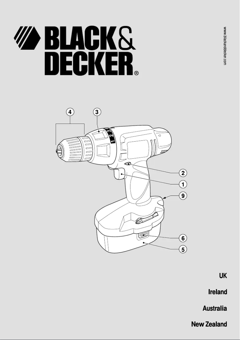 Page 1 de la notice Manuel utilisateur Black & Decker CD18C