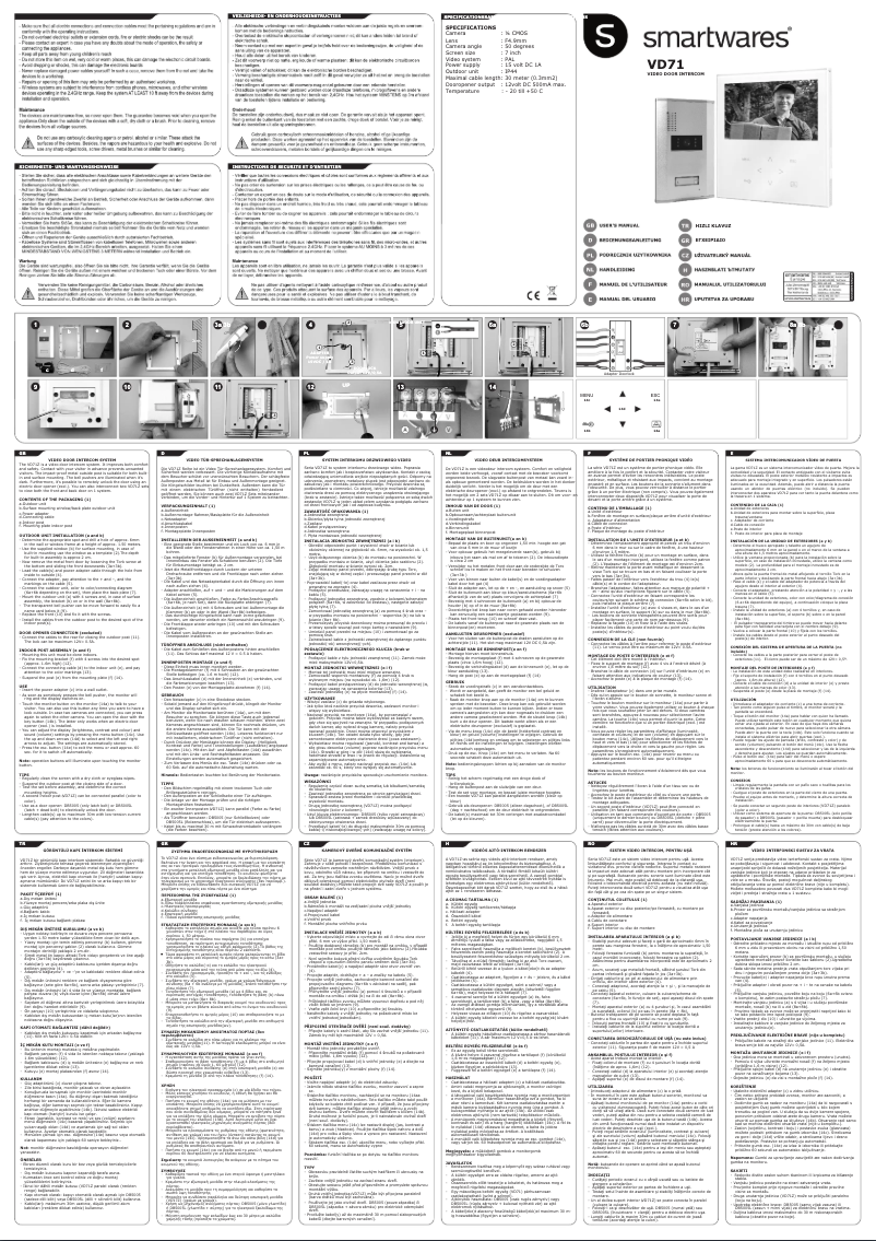 Page 1 de la notice Manuel utilisateur Smartwares 10.007.59