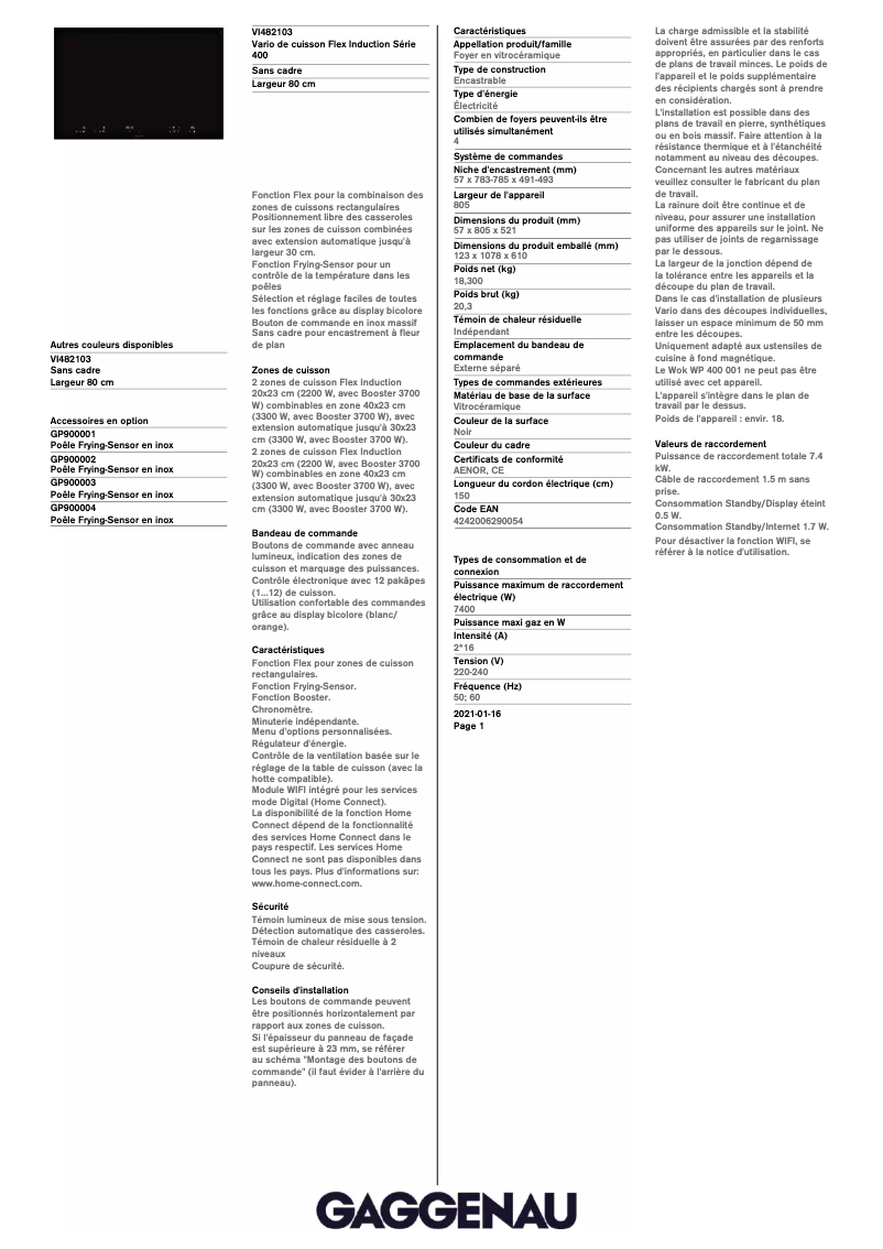 Image de la première page du manuel de l'appareil VI482103