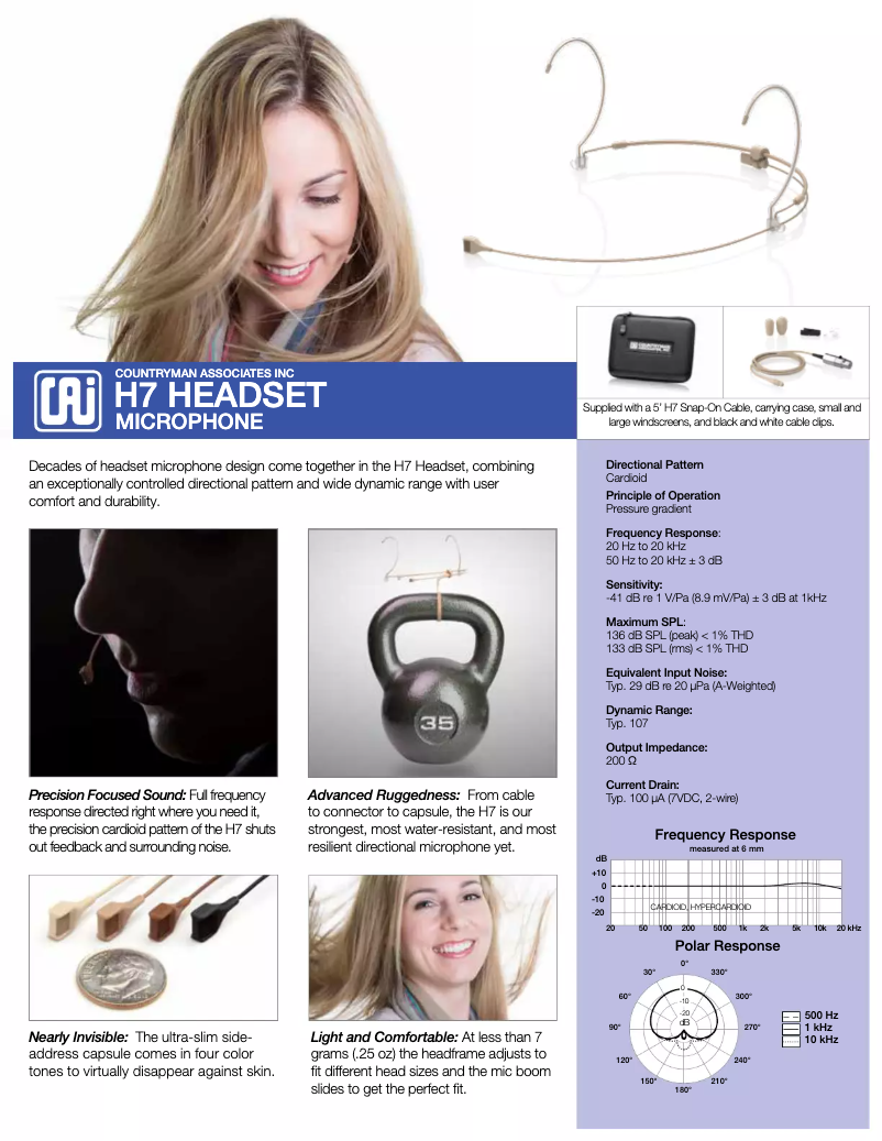 Image de la première page du manuel de l'appareil H7