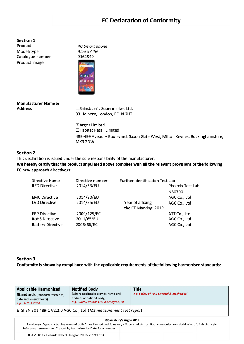 Page n°1 - Manuel utilisateur Archos Alba 5.7
