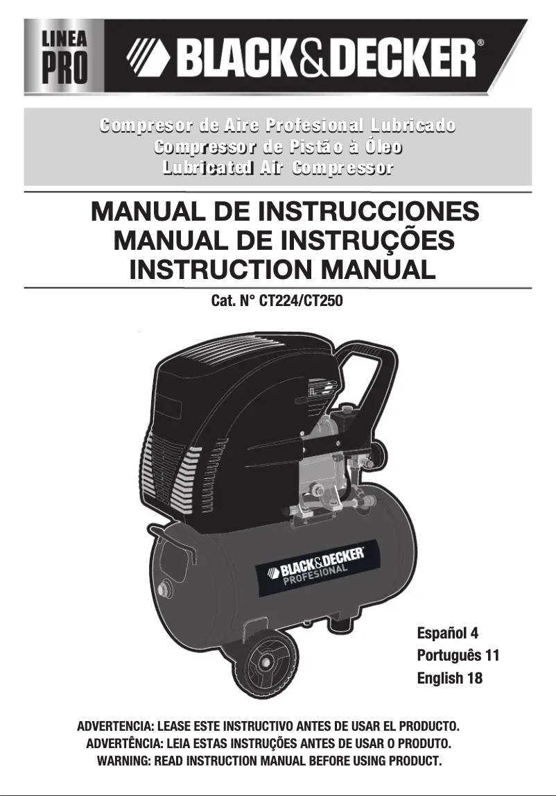 Image de la première page du manuel de l'appareil CT224