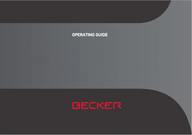 Página 1 del manual Manual de usuario Becker Mamba.4 LMU plus