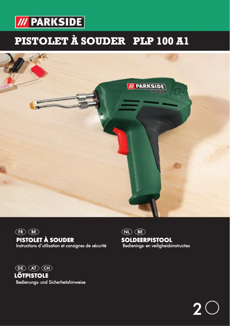 Image de la première page du manuel de l'appareil PLP 100 A1