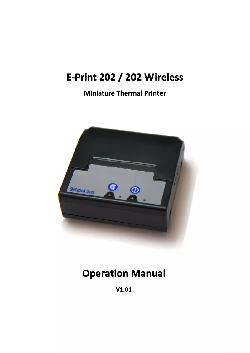 Page n°1 - Manuel utilisateur Envitec E-Print 202