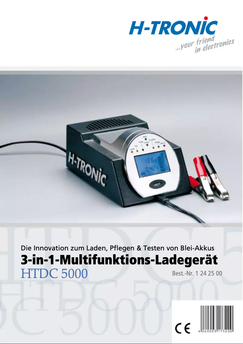 Image de la première page du manuel de l'appareil HTDC 5000