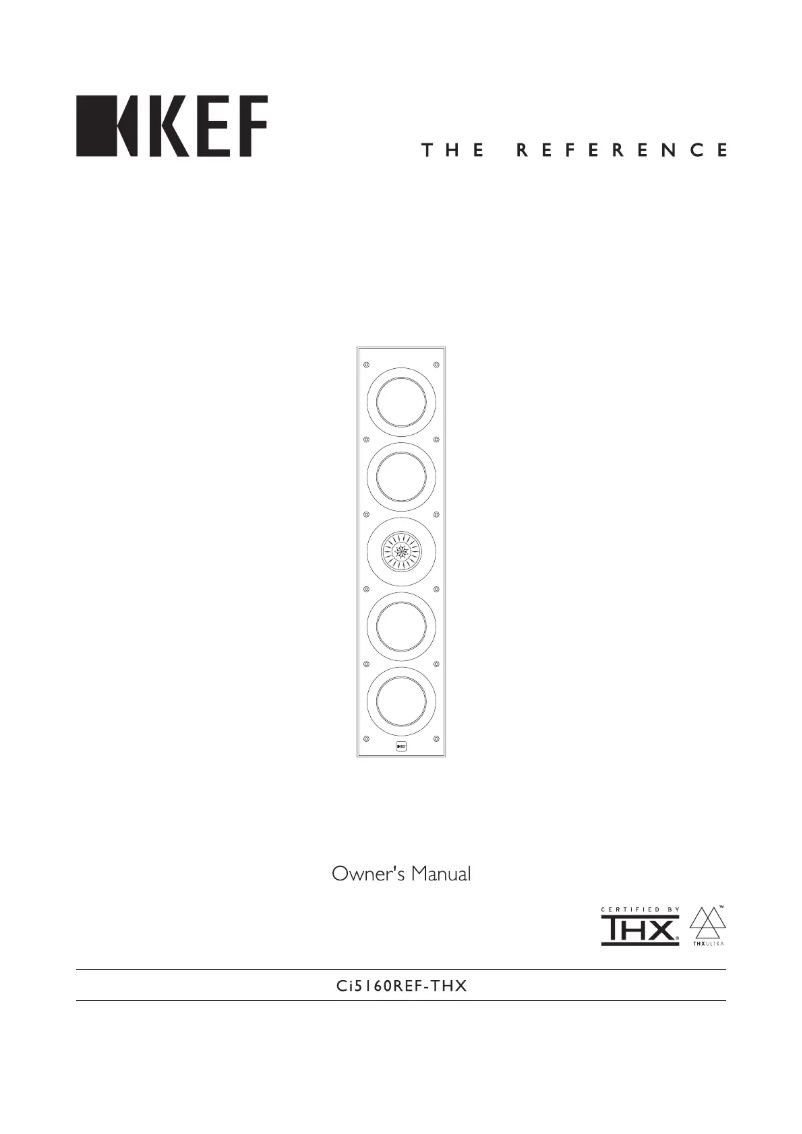 Page n°1 - Manuel utilisateur KEF Ci3160REF-THX
