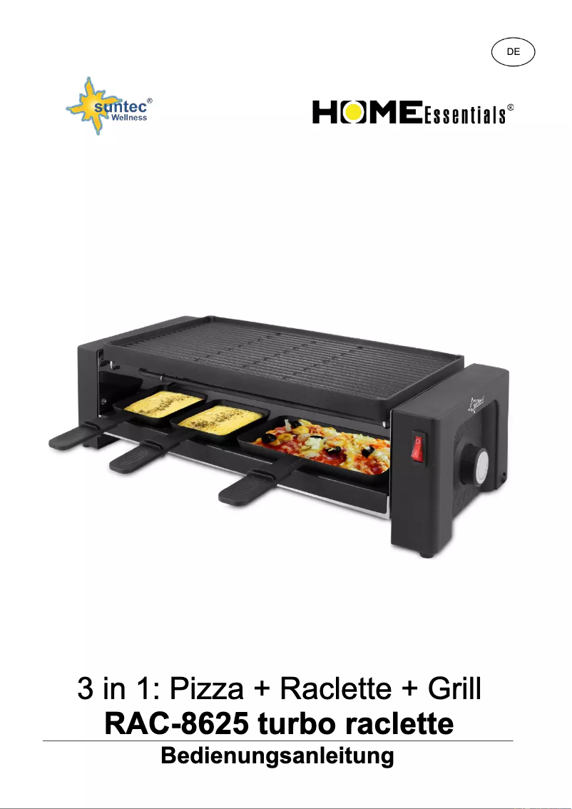 Page 1 de la notice Manuel utilisateur Suntec RAC-8625 Turbo