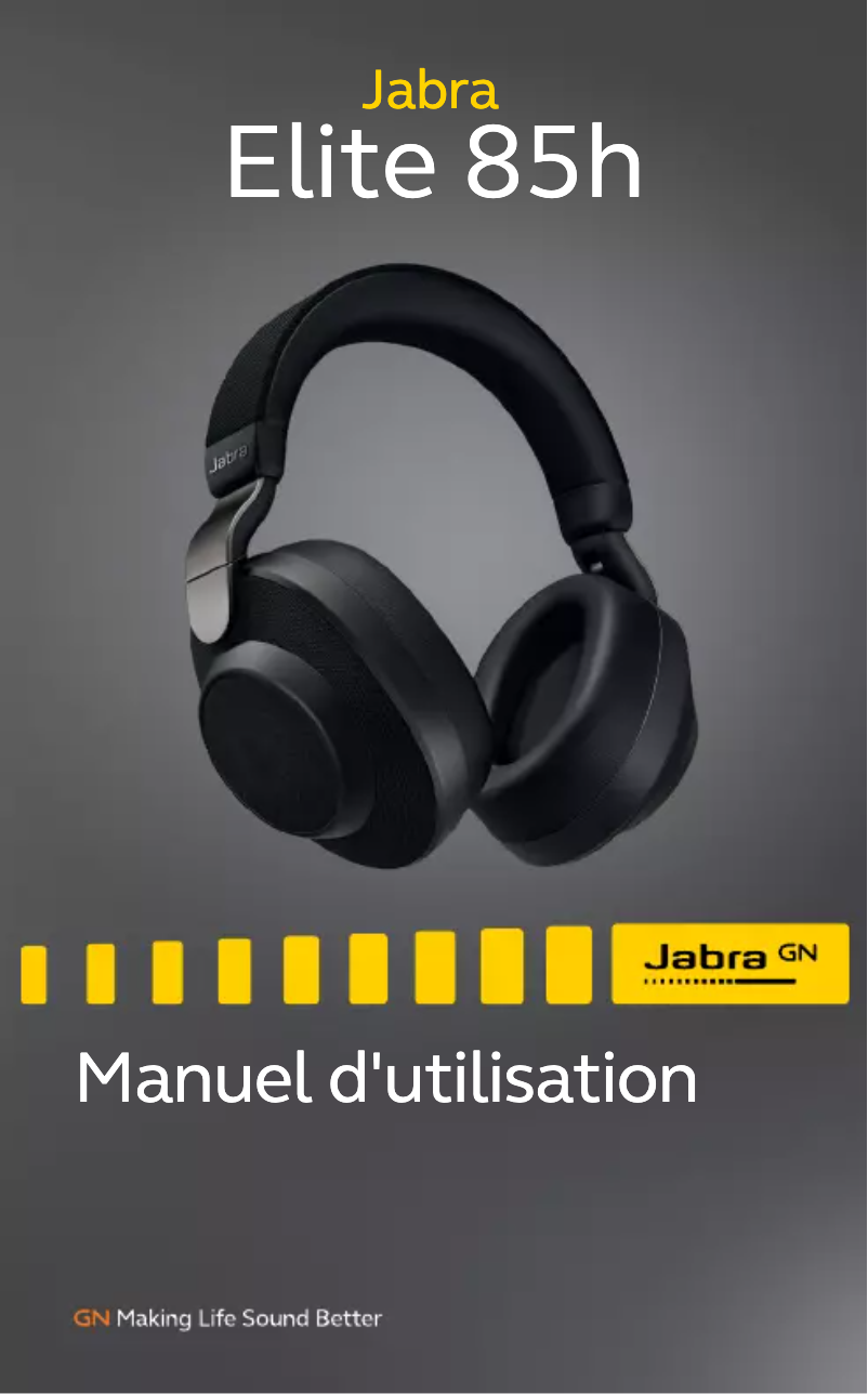 Page 1 de la notice Manuel utilisateur Jabra Elite 85H