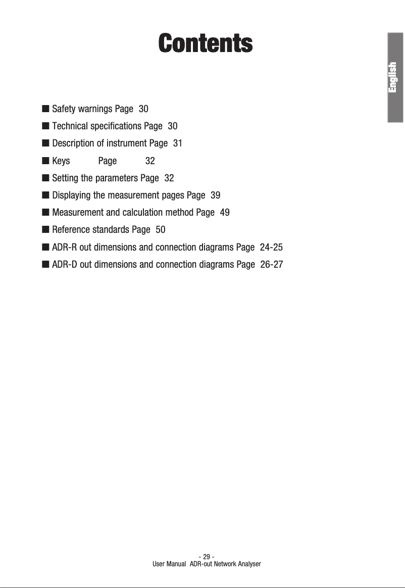 Page n°1 - Manuel utilisateur Vemer ADR-D Out