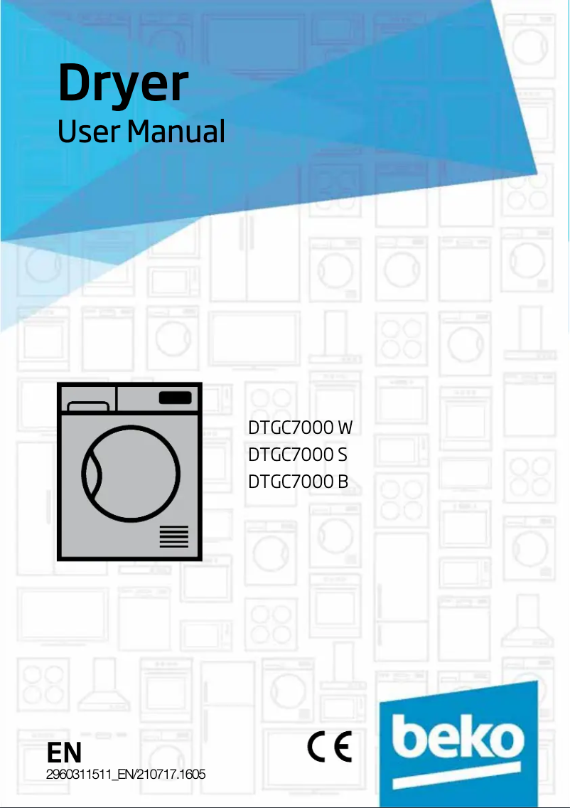 Page n°1 - Manuel utilisateur Beko DTGC7000