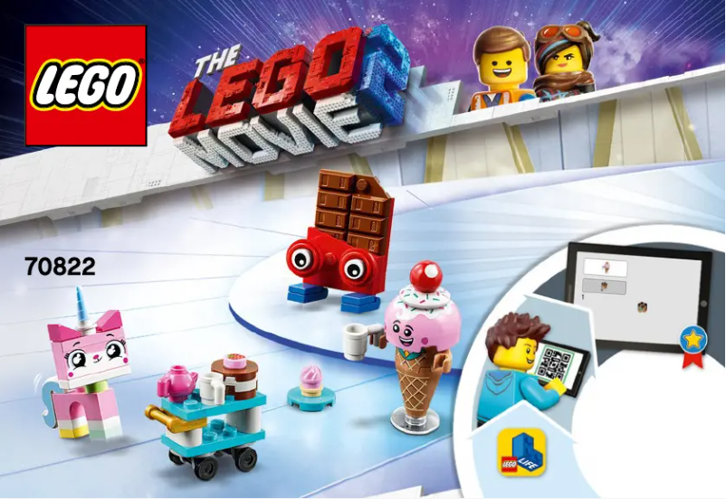 Page 1 de la notice Manuel utilisateur Lego The Movie 2 70822