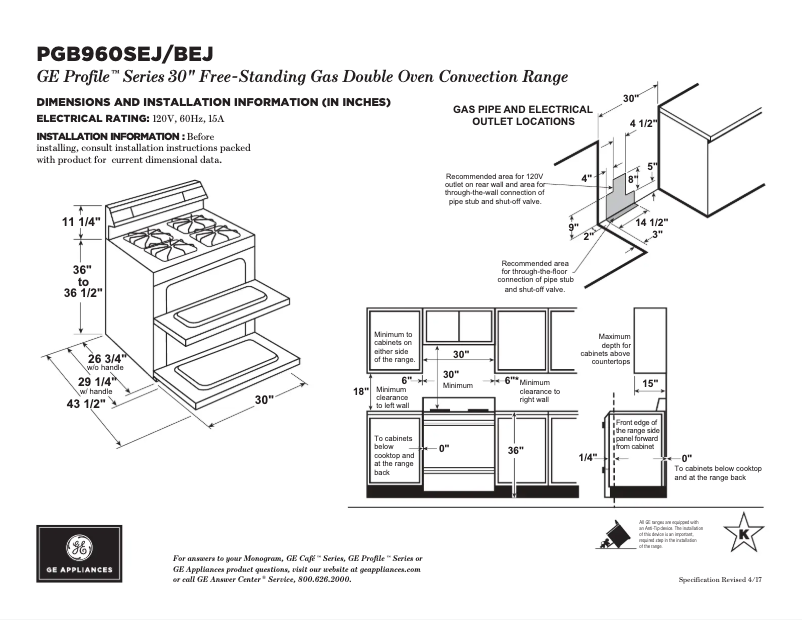 Imagen de la primera página del manual del dispositivo PGB960BEJTS