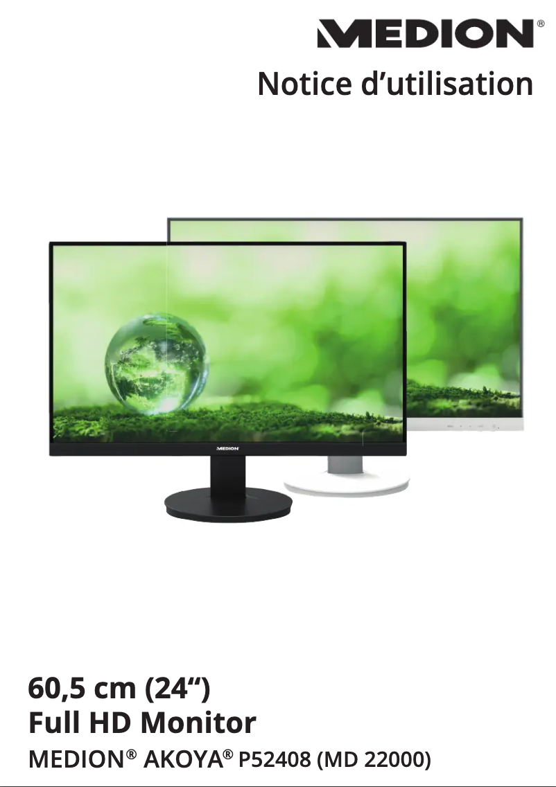 Image de la première page du manuel de l'appareil AKOYA P52408 (MD 22000)